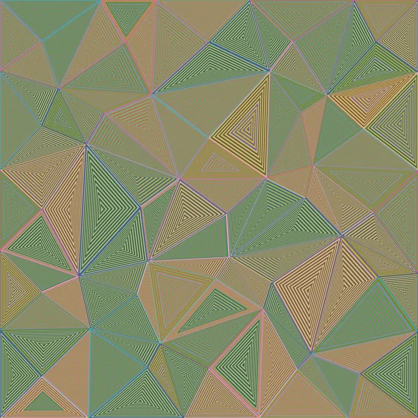Rayas triángulo rompecabezas mosaico fondo — Vector de stock