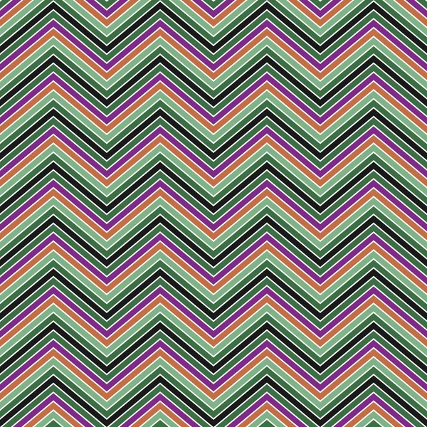 Färgglada zig zag randigt mönster bakgrundsdesign — Stock vektor