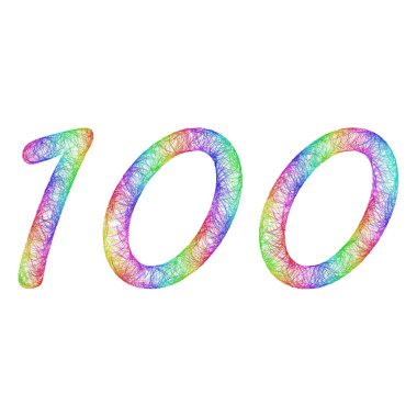 Gökkuşağı kroki yıldönümü tasarım - 100 numaralı