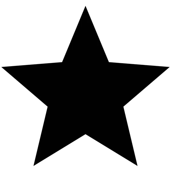 Minimalist siyah yıldız simgesi şablonu