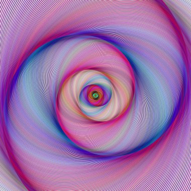 Colorful abstract spiral fractal background design