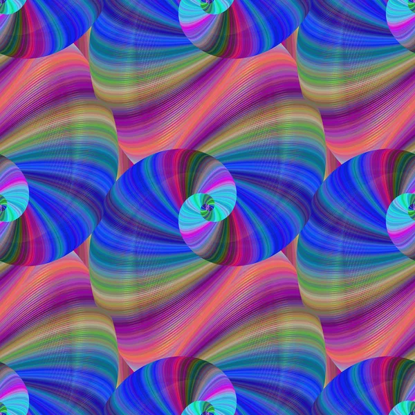 Padrão fractal colorido abstrato sem costura — Vetor de Stock