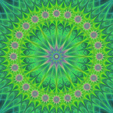Yeşil soyut mandala yapı arka plan tasarımı