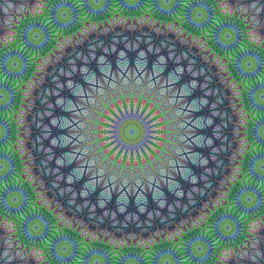 Soyut fraktal yapısı süsleme arka plan