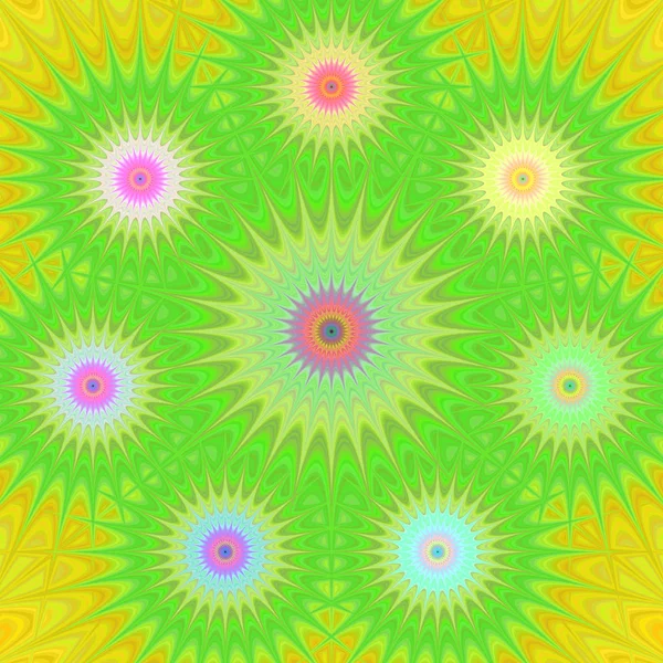 Fond mandala fractal multicolore — Image vectorielle