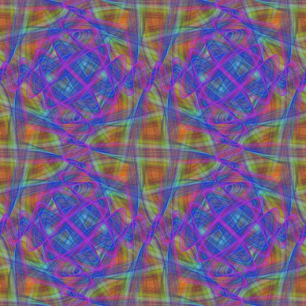 Fondo de patrón de remolino fractal inconsútil colorido — Vector de stock
