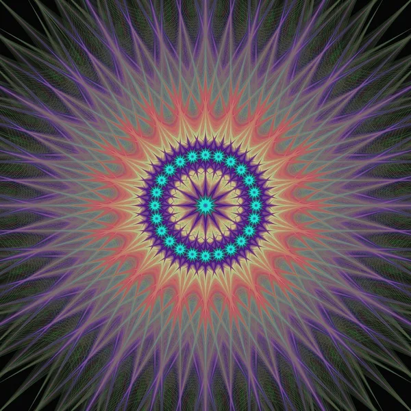 Vecteur de fond coloré de conception fractale — Image vectorielle