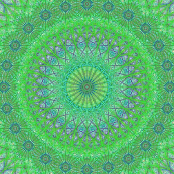 Зеленый абстрактный вектор структуры мандала
