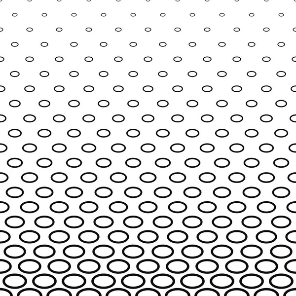 Abstract monochrome ellipse pattern background — Stock Vector