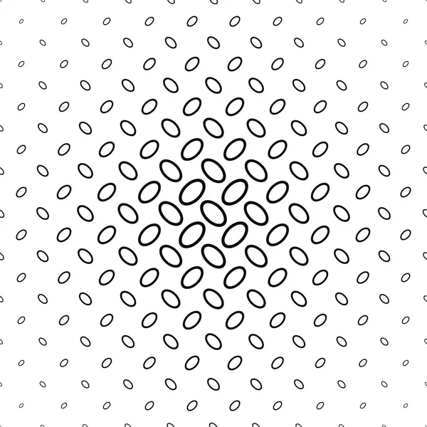 Black white diagonal ellipse pattern background — Stock Vector
