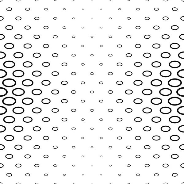 Black and white ellipse ring pattern background — Stock Vector