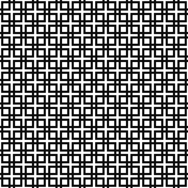 Abstracte monochroom vierkante patroon ontwerp — Stockvector
