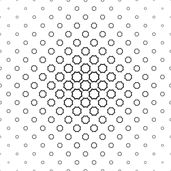 Zwart-wit gebogen achthoek patroon achtergrond — Stockvector