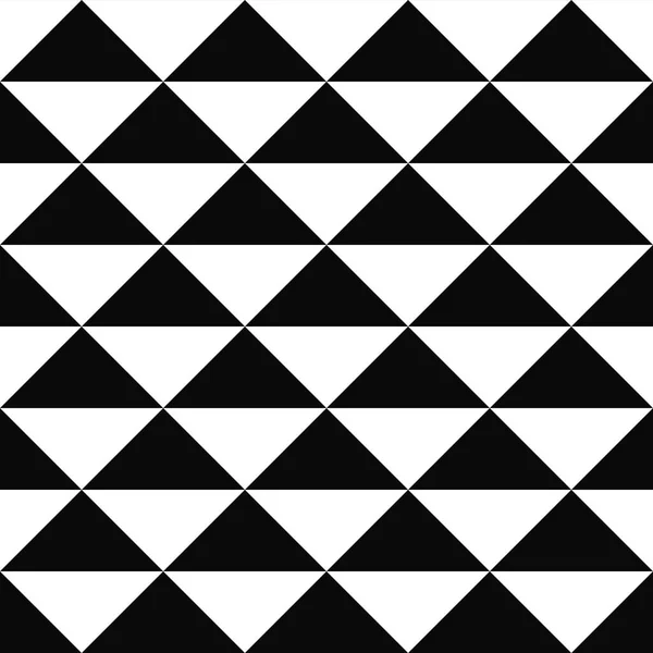 Seamless monochrome triangle pattern design — Stock Vector