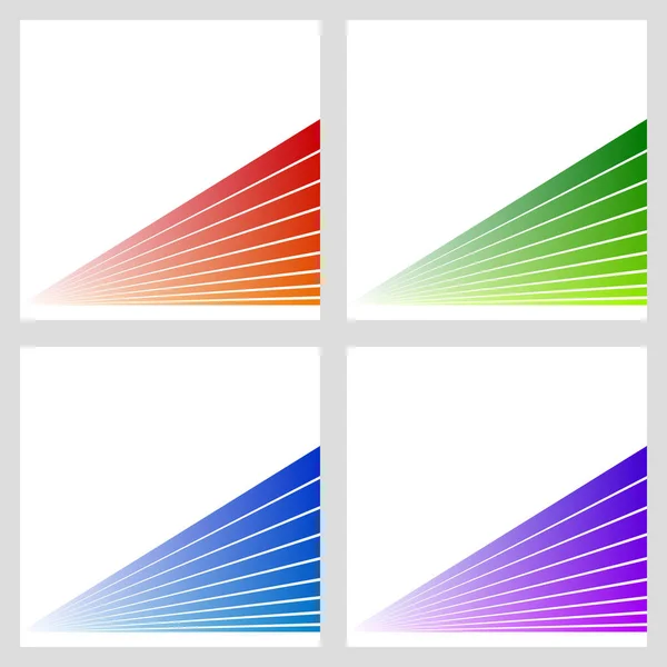 Enkla abstrakt stripe bakgrund-uppsättning — Stock vektor