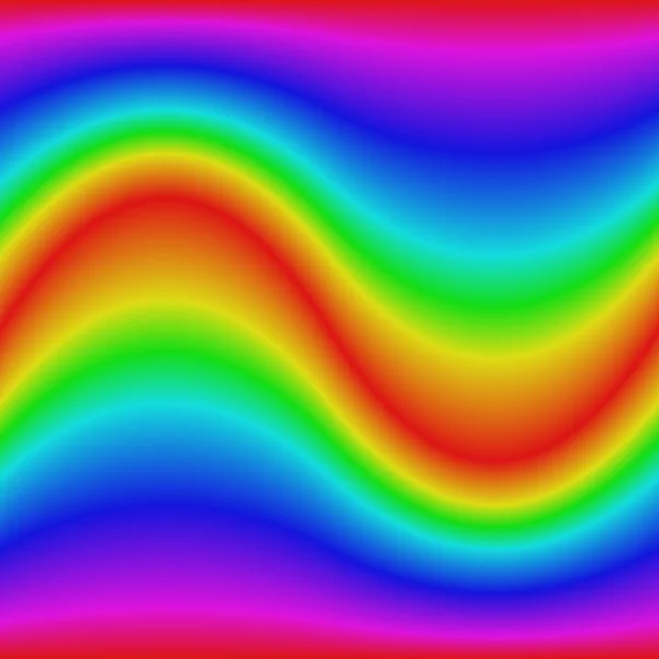 Smooth gradient rainbow wave design background