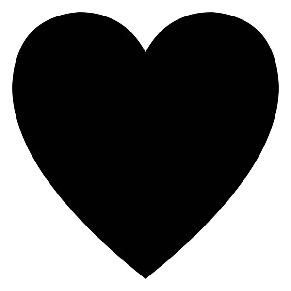 Minimalist siyah kalp simgesi şablonu