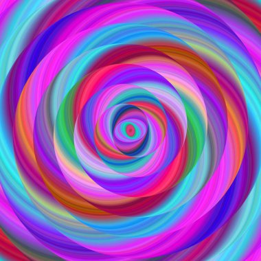 Renkli elips fraktal sarmal tasarım arka plan