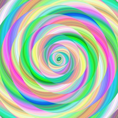 Renkli elips fraktal sarmal tasarım arka plan