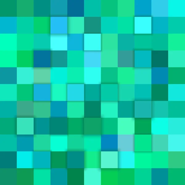 Teal abstracto 3d cubo fondo — Vector de stock