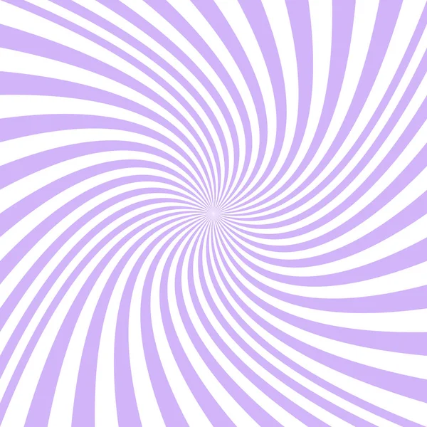 Спіральний фон з фіолетових і білих променів — стоковий вектор