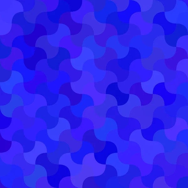 Mavi eğri mozaik desen arka plan tasarım — Stok Vektör