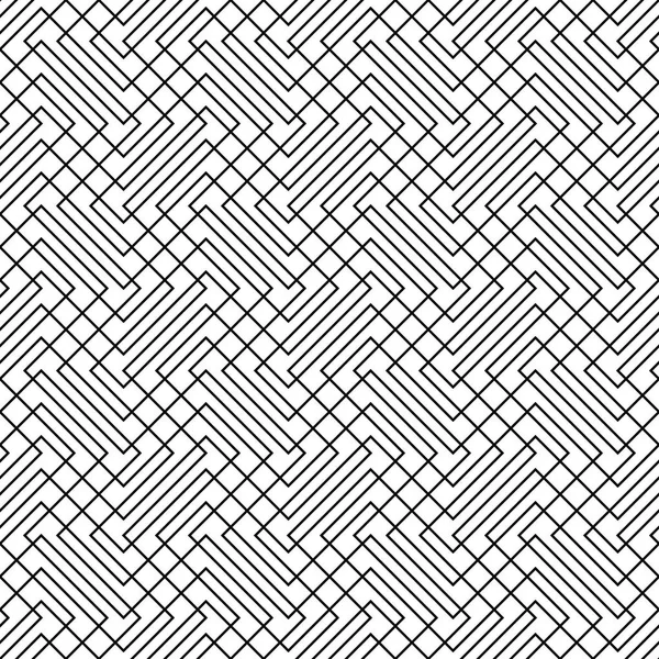 Seamless zig zag line grid pattern background — Stock Vector