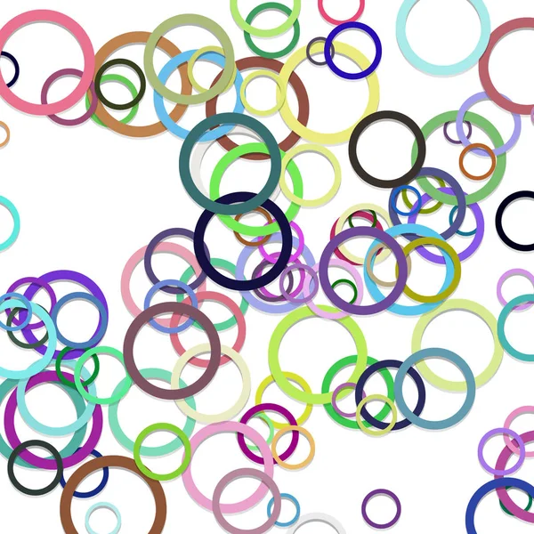 Färgglad abstrakt kaotiska cirkel bakgrund — Stock vektor