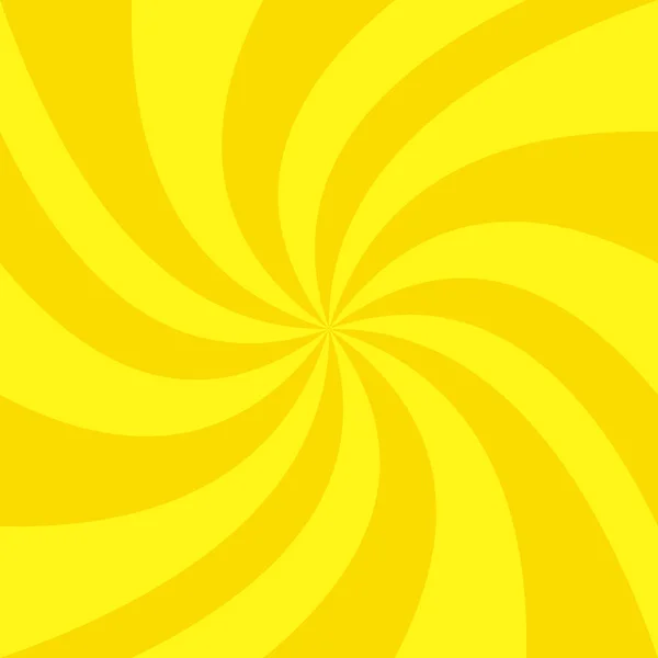 Resumen dorado verano espiral sunbeam fondo — Vector de stock