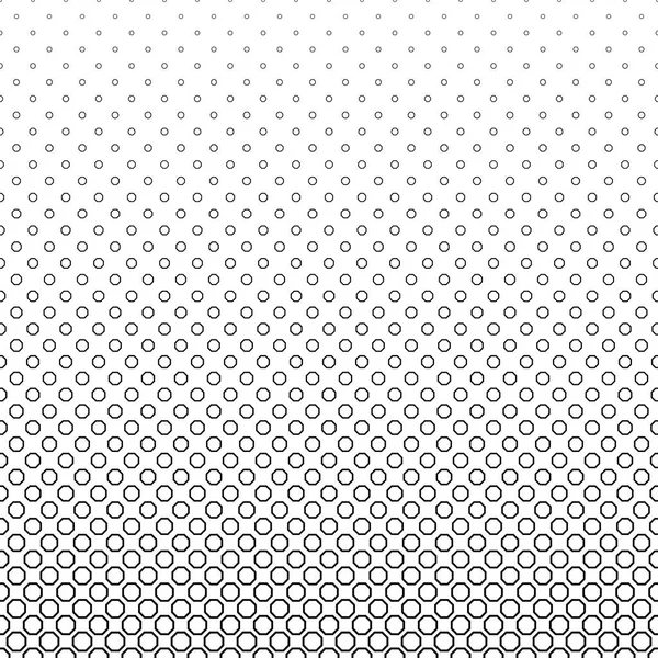Modèle octogone ligne noir et blanc — Image vectorielle