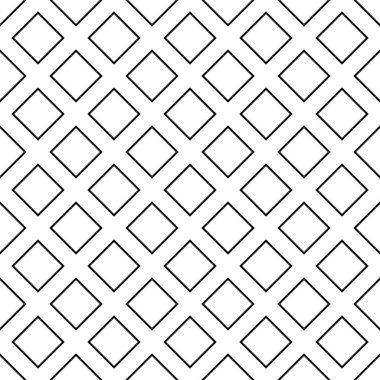 Dikişsiz soyut tek renkli çapraz kare desen arka plan tasarım - yarı ton geometrik vektör çizim