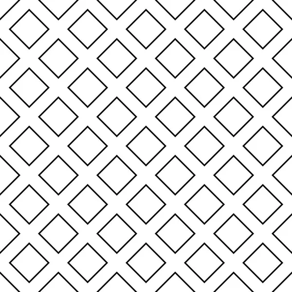 Diseño de fondo de patrón cuadrado diagonal monocromo abstracto sin costuras - ilustración vectorial geométrica de medio tono — Archivo Imágenes Vectoriales