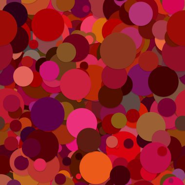 Sorunsuz noktalı arka plan deseni - vektör grafiği gölge efekti olan daireler