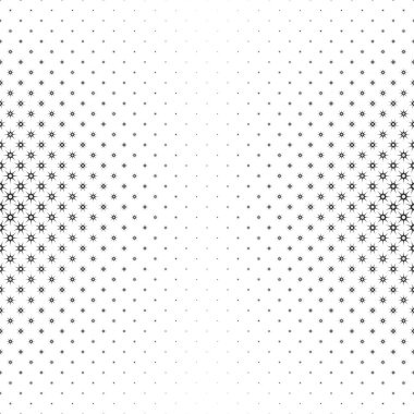 Tek renkli yıldız desen - vektör arka plan illüstrasyon geometrik şekillerden