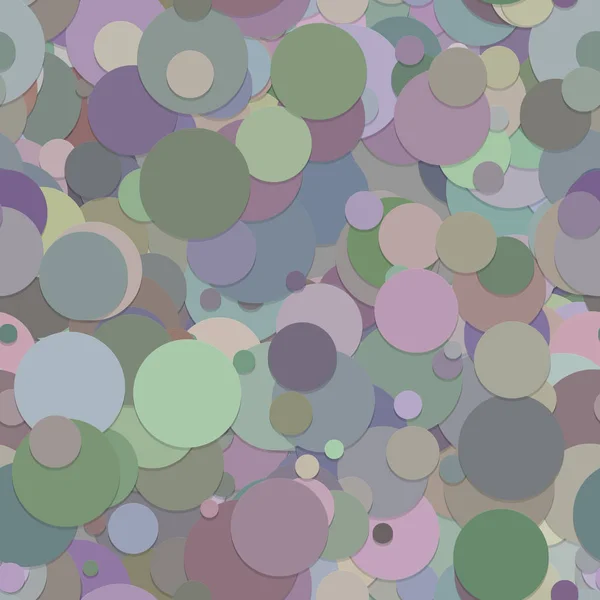 Abstrakte nahtlose chaotische Kreis-Hintergrundmuster - Vektorgrafik-Design aus Punkten — Stockvektor