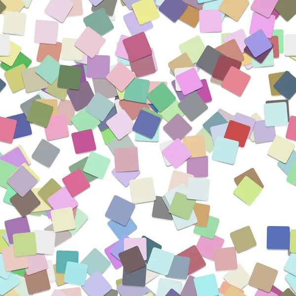 Αφηρημένη απρόσκοπτη χαοτική τετράγωνο μοτίβο φόντου - διανυσματικού γραφικού από πολύχρωμα τετράγωνα περιστραμμένο — Διανυσματικό Αρχείο