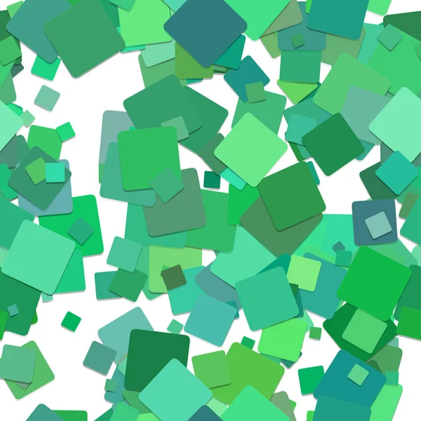 Herhalende vierkante patroon achtergrond - vector grafische vormgeving van gedraaide groene vierkantjes — Stockvector