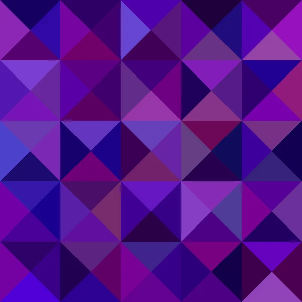 Dark purple abstract triangle mosaic pattern background - vector graphic from triangles — Stock Vector