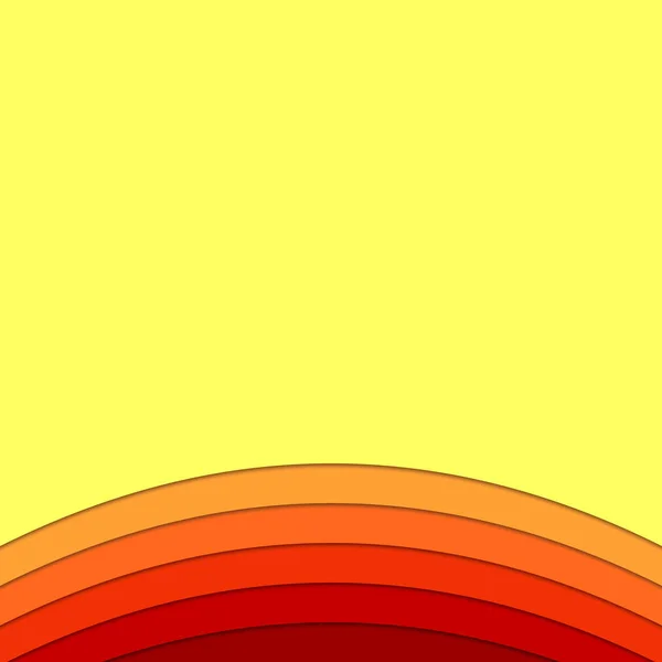 Hintergrundvorlage aus Kurven - Vektordesign mit Schatteneffekt — Stockvektor