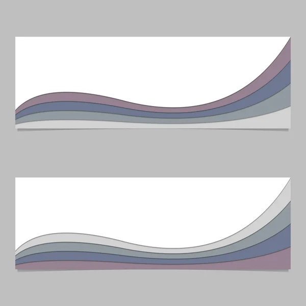 横幅模板从弯曲的层数-矢量设计与阴影效果 — 图库矢量图片