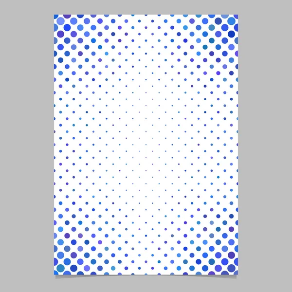 Soyut daire desen sayfa arka plan şablonu - vektör tasarımı için el ilanları, mavi tonları nokta üzerinden kartları