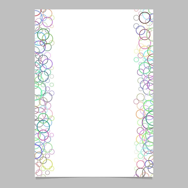 Plantilla de folleto de patrón de círculo colorido - diseño de vectores de anillos para presentaciones, diseños de página — Archivo Imágenes Vectoriales