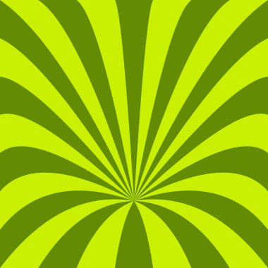 Yeşil huni arka plan - eğri ışınları vektör tasarım