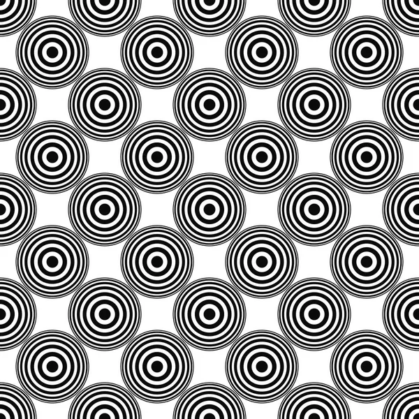 Seamless concentric circle pattern background — Stock Vector