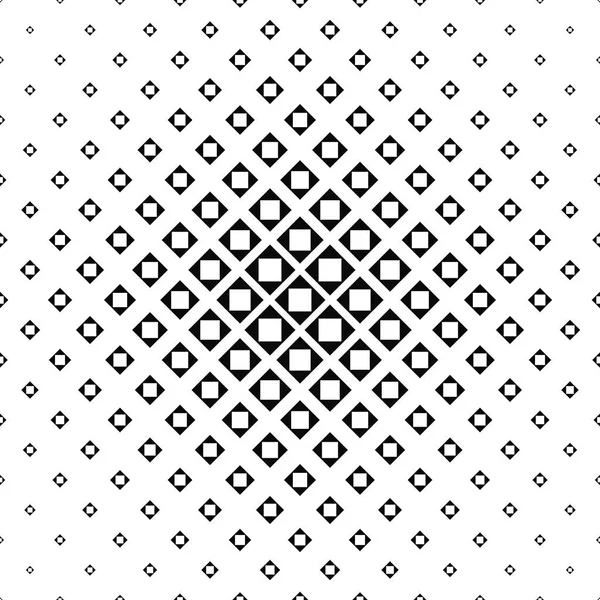 Zwart-wit vierkant patroon - vectorillustratie — Stockvector