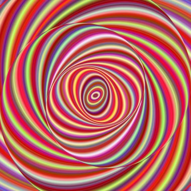 Çok renkli elips fractal sanat arka plan