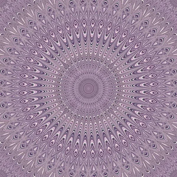 Fundo ornamento mandala psicodélico - redondo caleidoscópio padrão vetorial design gráfico de estrelas curvas — Vetor de Stock