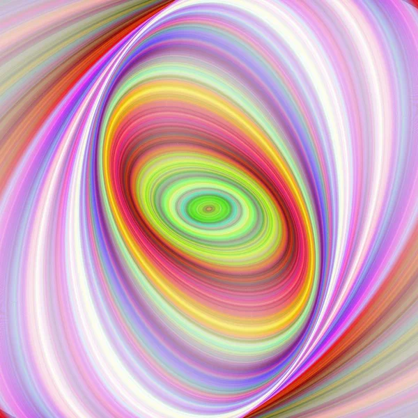 Multicolored elliptical fractal art background — Stock Vector