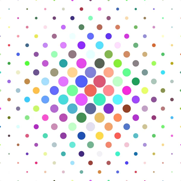 抽象的圆圈图案背景-从多彩的色调中的点的几何矢量设计 — 图库矢量图片