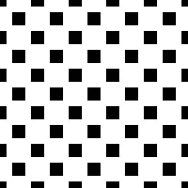 Siyah ve beyaz kesintisiz geometrik kare desen - vektör arka plan grafiği